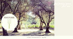 Desktop Screenshot of hayforkwine.com