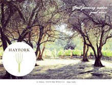 Tablet Screenshot of hayforkwine.com